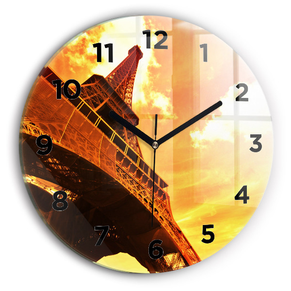 Kerek fali üvegóra Az Eiffel-torony Párizsban