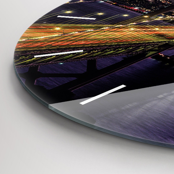 Kerek fali üvegóra USA naplemente