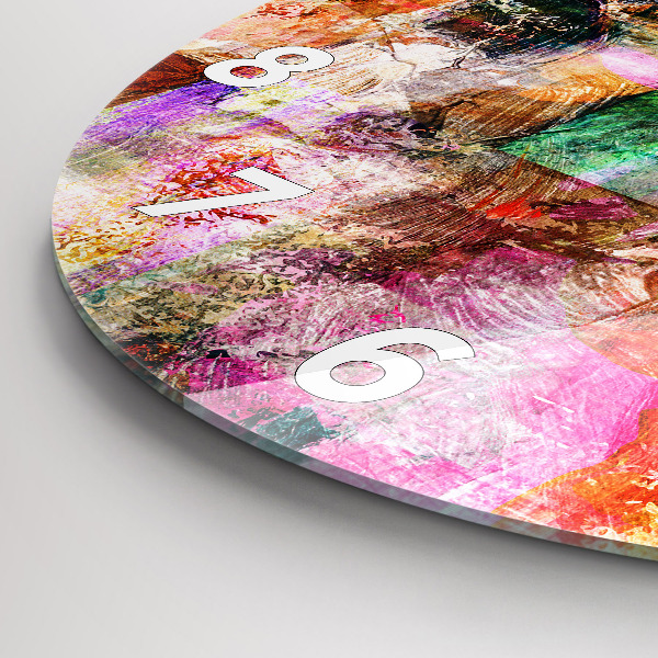 Kerek fali üvegóra Absztrakt kompozíció