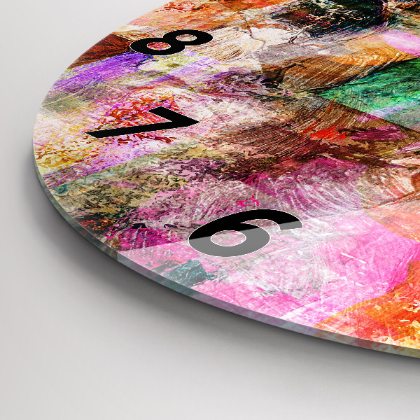 Kerek fali üvegóra Absztrakt kompozíció