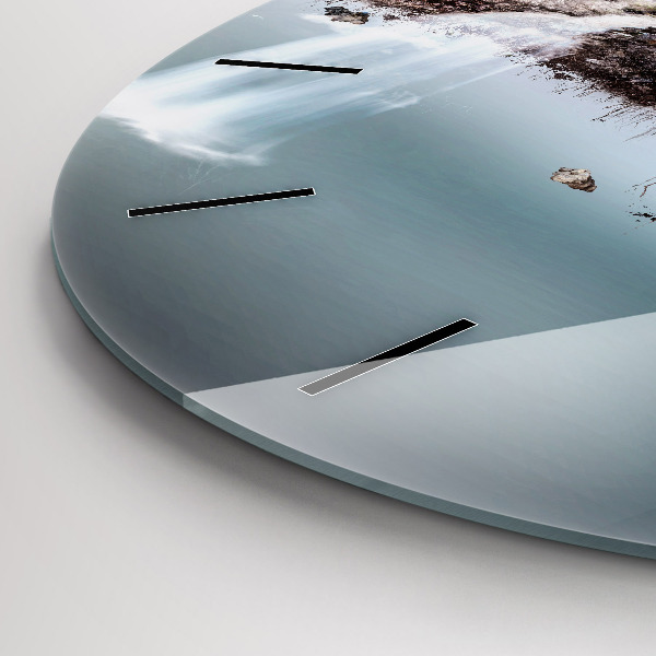 Kerek fali üvegóra Repülő sziget és vízesés