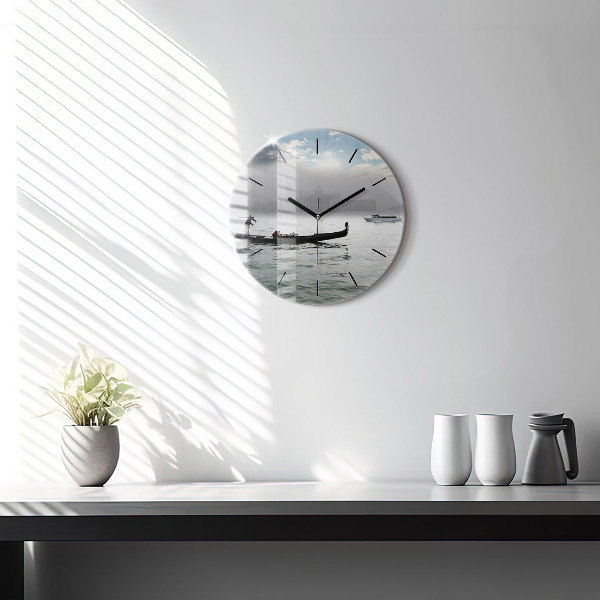 Kerek fali üvegóra Gondola Velencében