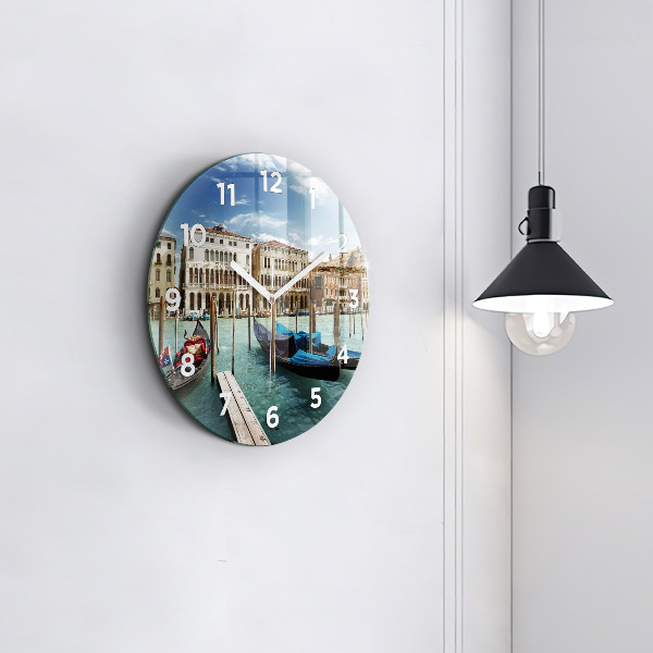 Kerek fali üvegóra Gondolák Velence Olaszország