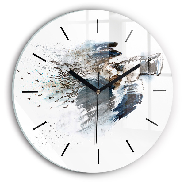 Kerek fali üvegóra Kapitány távcsővel