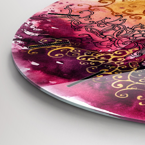 Kerek fali üvegóra Akvarell szerelmes pár