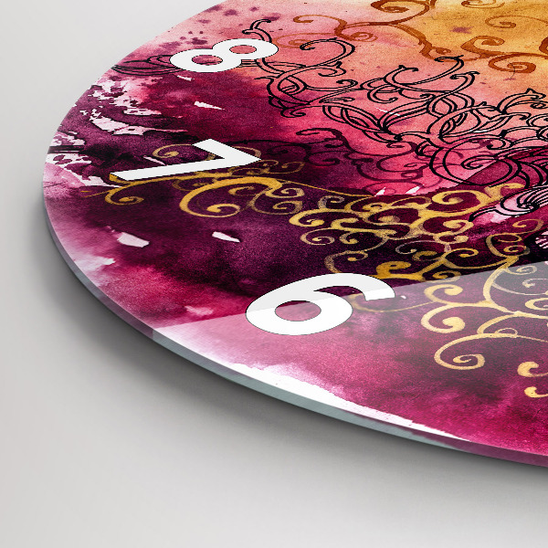 Kerek fali üvegóra Akvarell szerelmes pár