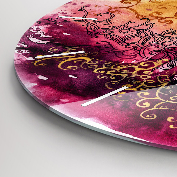 Kerek fali üvegóra Akvarell szerelmes pár