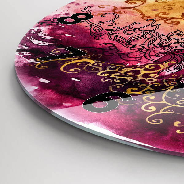 Kerek fali üvegóra Akvarell szerelmes pár