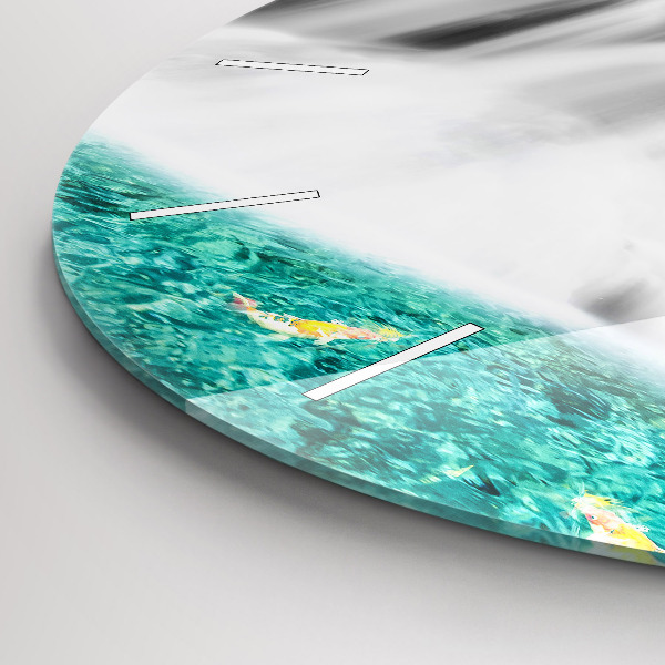 Kerek fali üvegóra Vízesés Thaiföldön