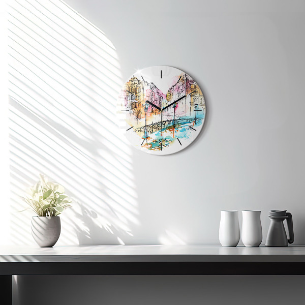 Kerek fali üvegóra Festett építészet