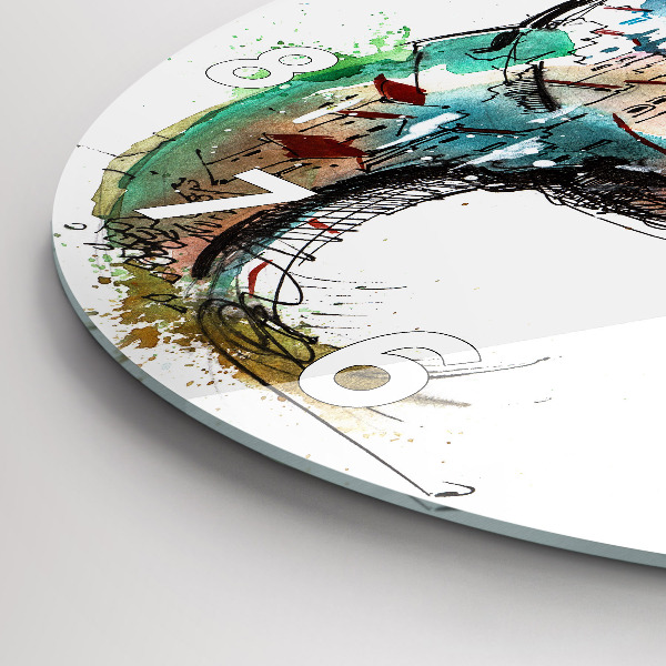 Kerek fali üvegóra Svájci óra