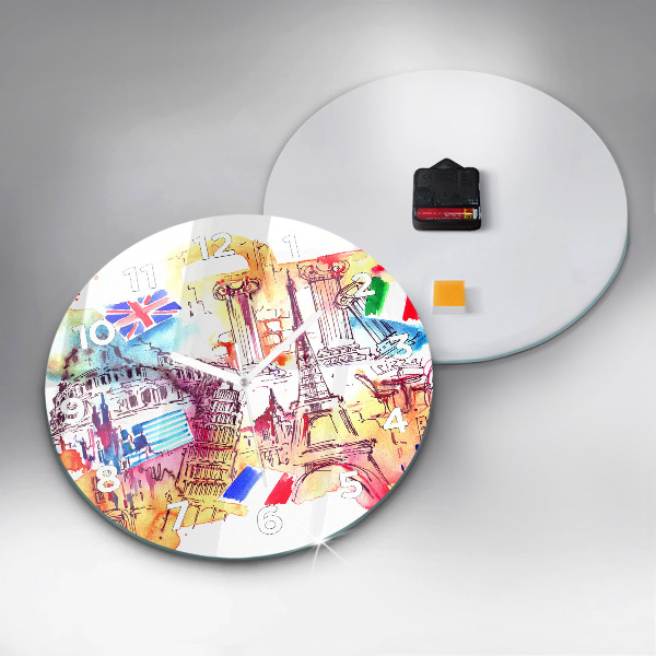 Kerek fali üvegóra Vonzó országok a világon