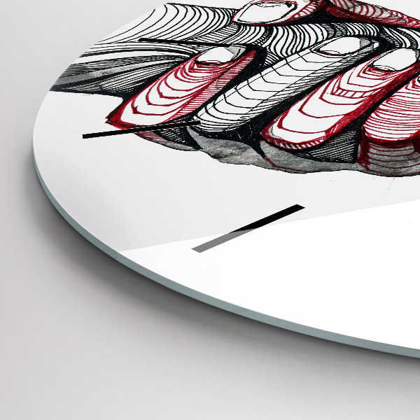 Kerek fali üvegóra Kézen fogva