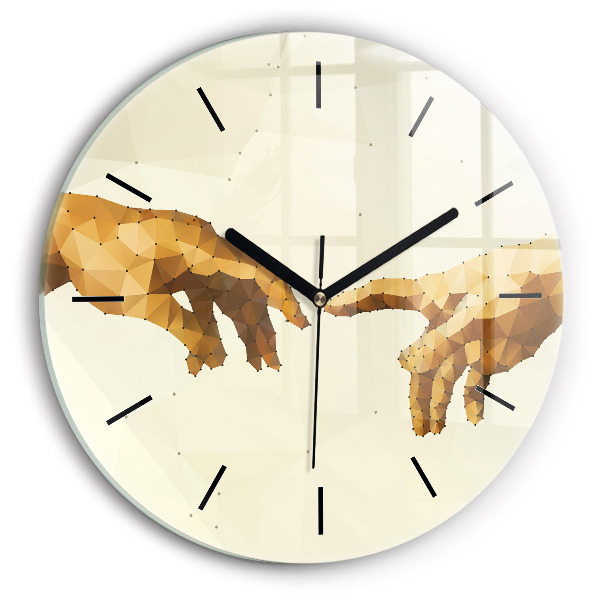 Kerek fali üvegóra Ádám teremtése