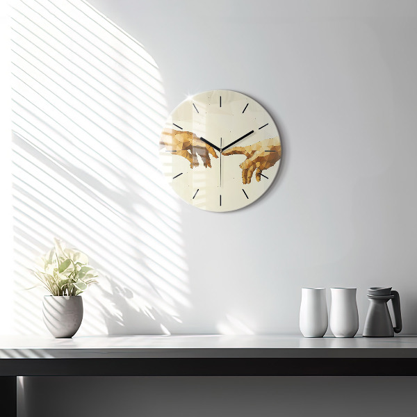 Kerek fali üvegóra Ádám teremtése