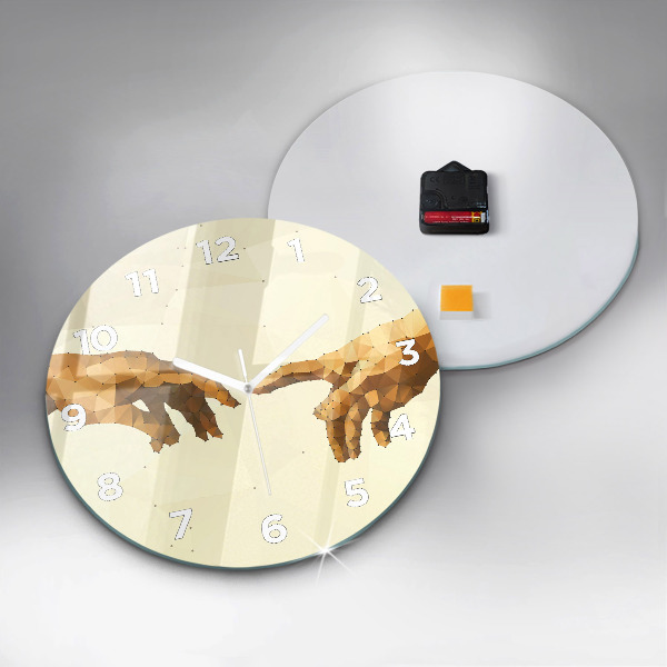 Kerek fali üvegóra Ádám teremtése