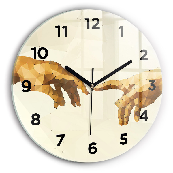 Kerek fali üvegóra Ádám teremtése