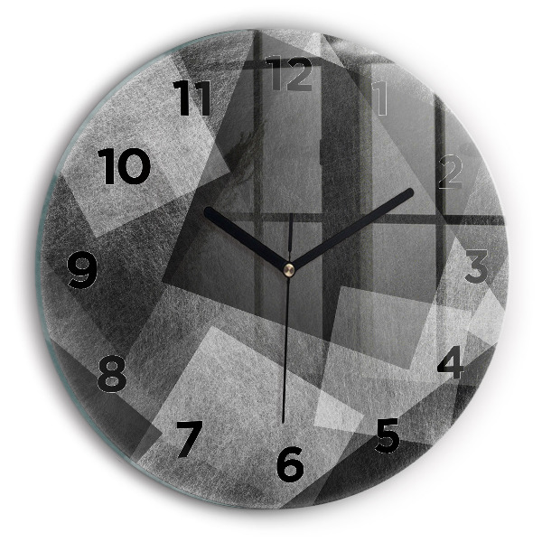 Kerek fali üvegóra Geometriai absztrakció