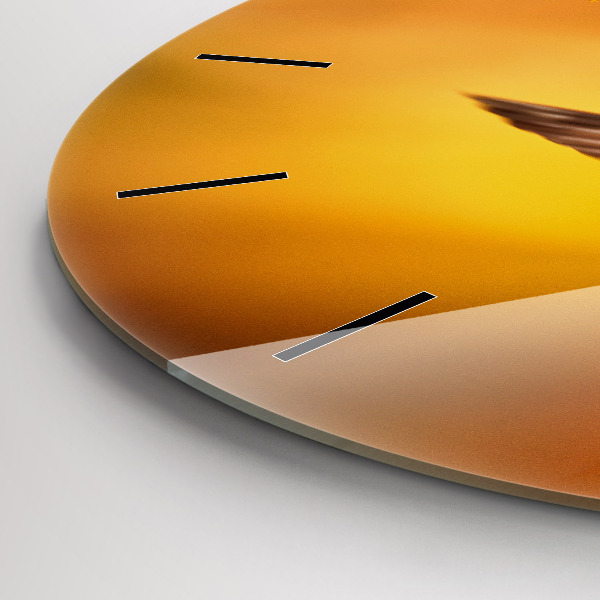 Kerek fali üvegóra Kolibri madár