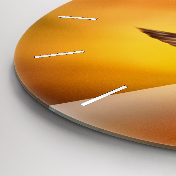 Kerek fali üvegóra Kolibri madár