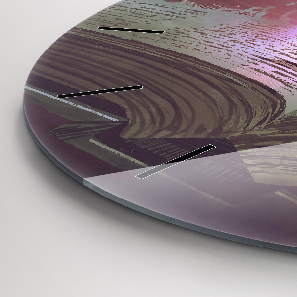 Kerek fali üvegóra Absztrakciós könyv