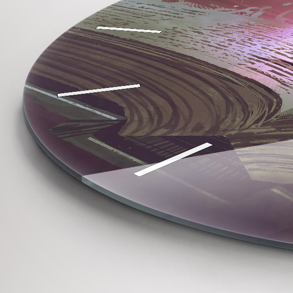 Kerek fali üvegóra Absztrakciós könyv