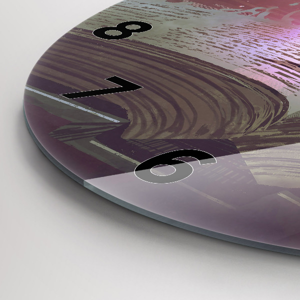 Kerek fali üvegóra Absztrakciós könyv