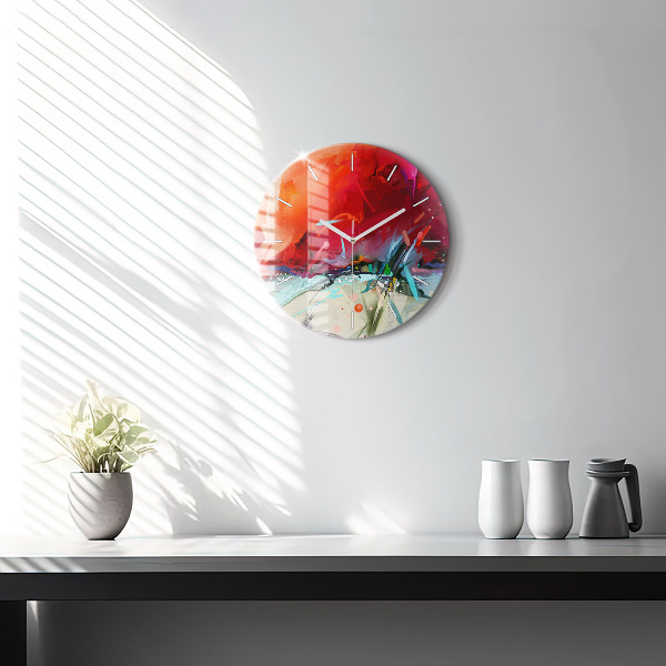 Kerek fali üvegóra Fűszerek sorai