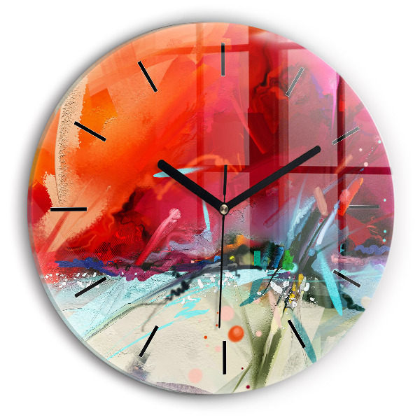 Kerek fali üvegóra Fűszerek sorai