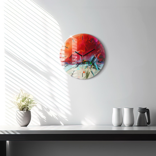 Kerek fali üvegóra Fűszerek sorai