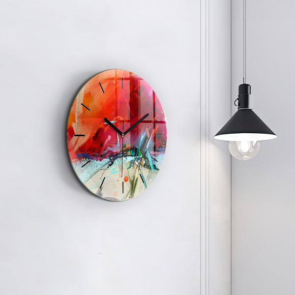 Kerek fali üvegóra Fűszerek sorai