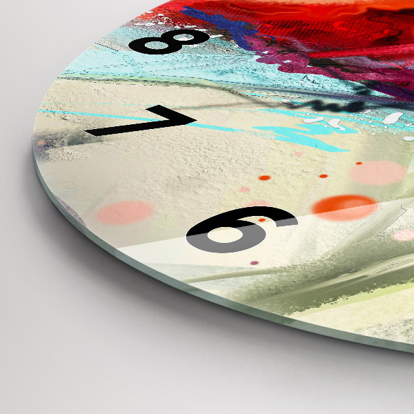 Kerek fali üvegóra Fűszerek sorai