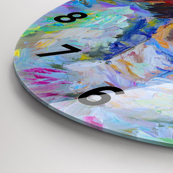 Kerek fali üvegóra Festett balerina