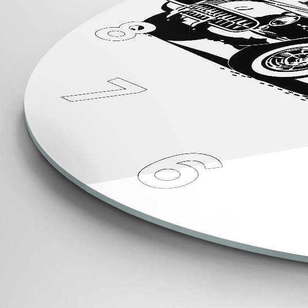 Kerek fali üvegóra Retro Illusztráció