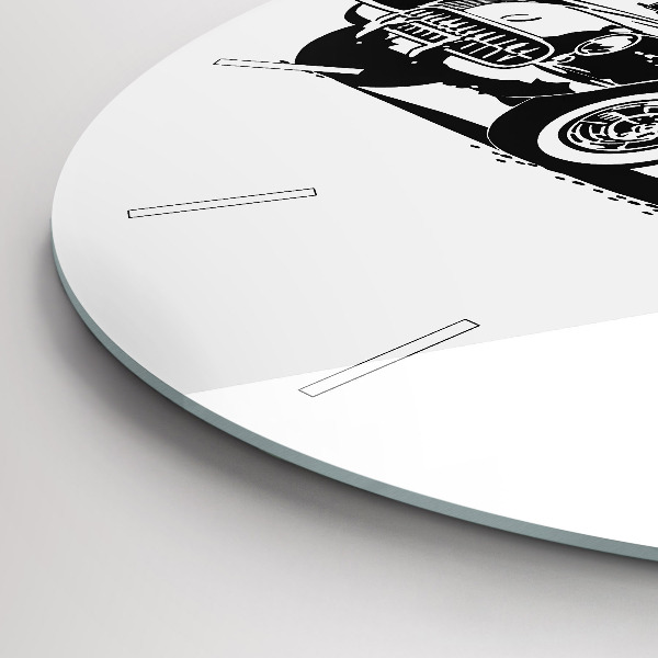 Kerek fali üvegóra Retro Illusztráció