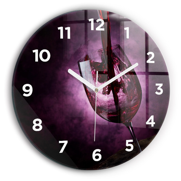 Kerek fali üvegóra Borospohár