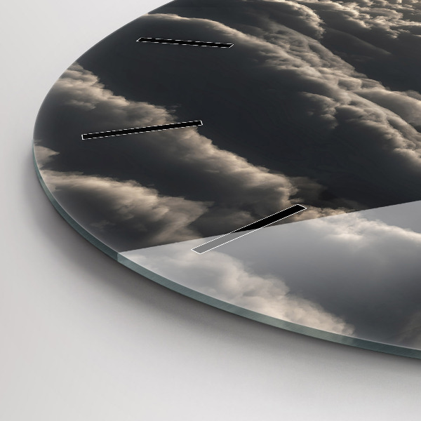 Kerek fali üvegóra Léggömb az égen