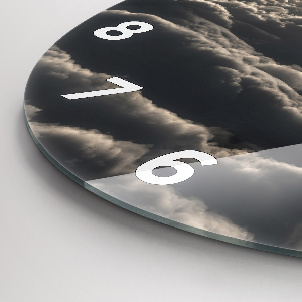 Kerek fali üvegóra Léggömb az égen