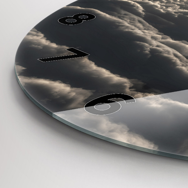 Kerek fali üvegóra Léggömb az égen