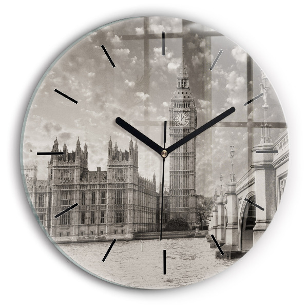 Kerek fali üvegóra London Big Ben