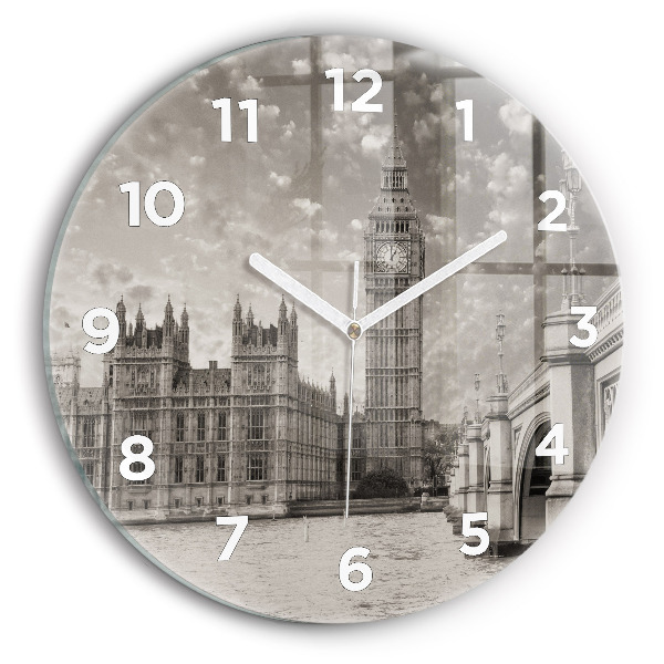 Kerek fali üvegóra London Big Ben