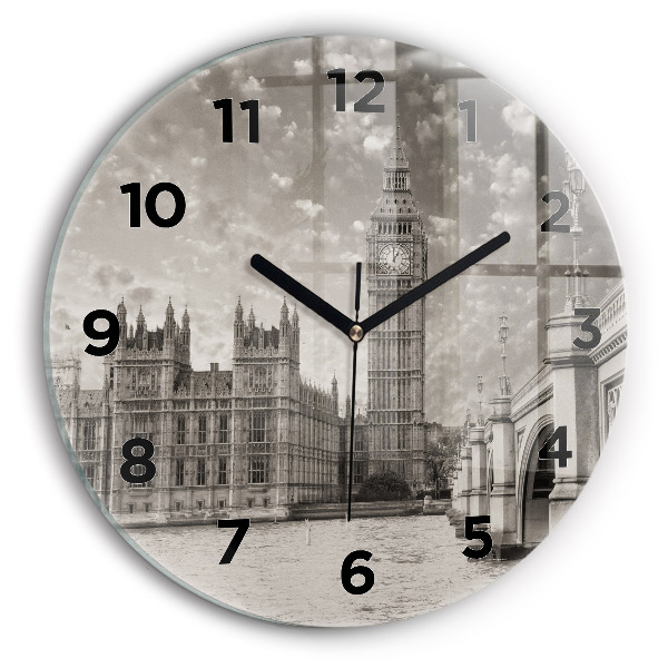 Kerek fali üvegóra London Big Ben