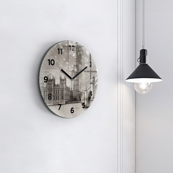 Kerek fali üvegóra London Big Ben