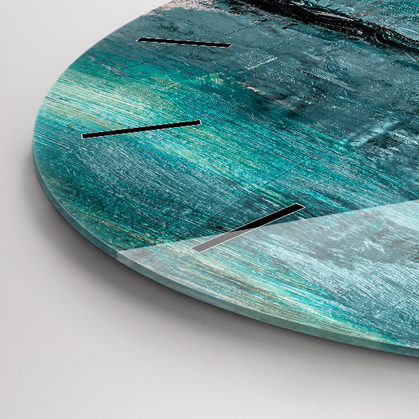 Kerek fali üvegóra Olaj textúra absztrakt