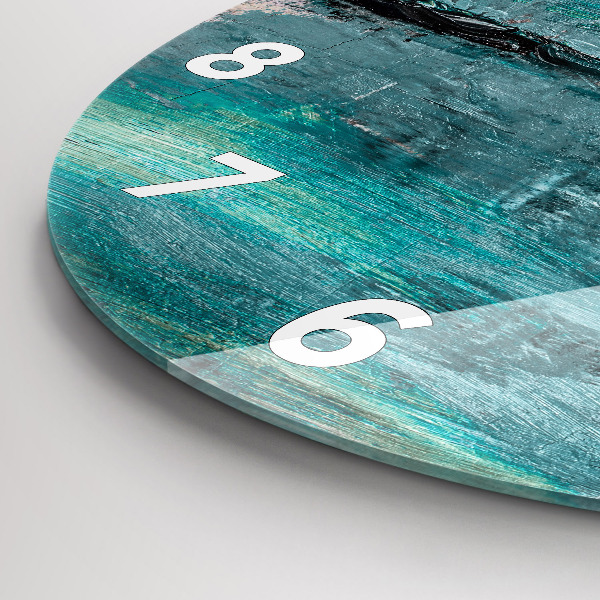 Kerek fali üvegóra Olaj textúra absztrakt