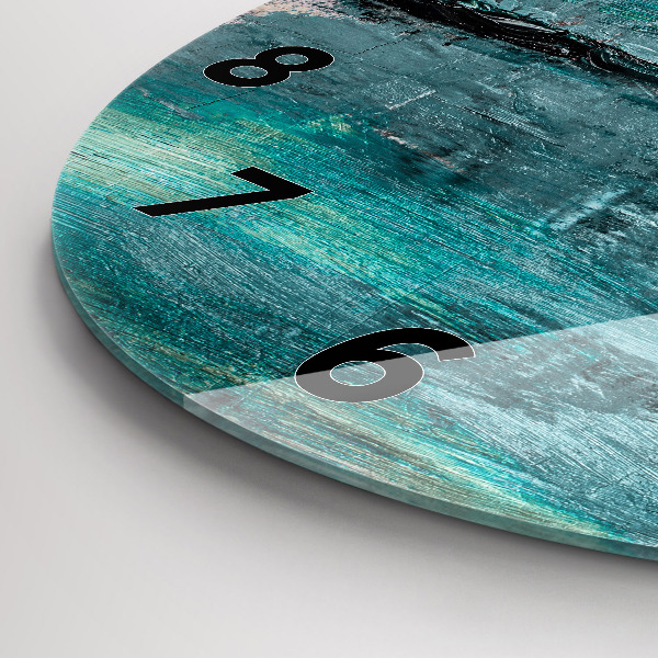 Kerek fali üvegóra Olaj textúra absztrakt