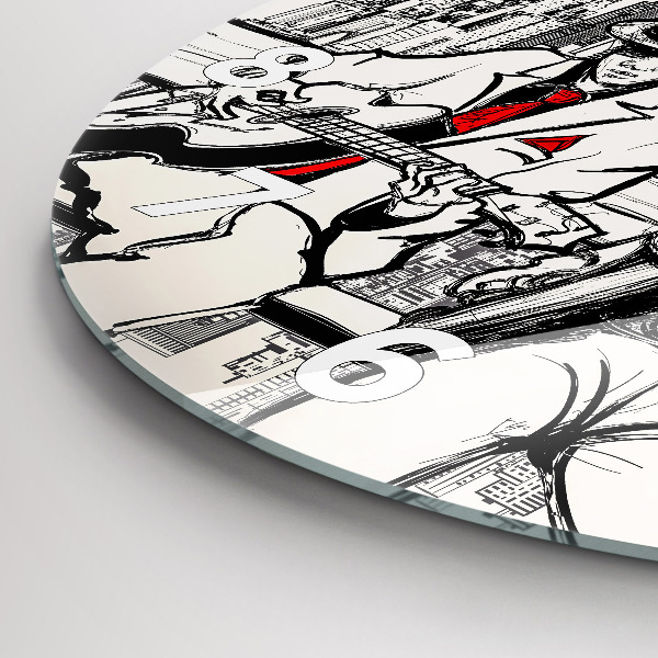 Kerek fali üvegóra Jazz New Yorkban