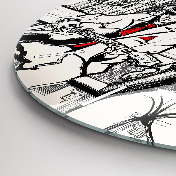 Kerek fali üvegóra Jazz New Yorkban