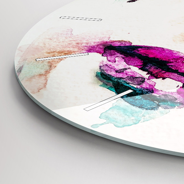 Kerek fali üvegóra Absztrakt nő arcát