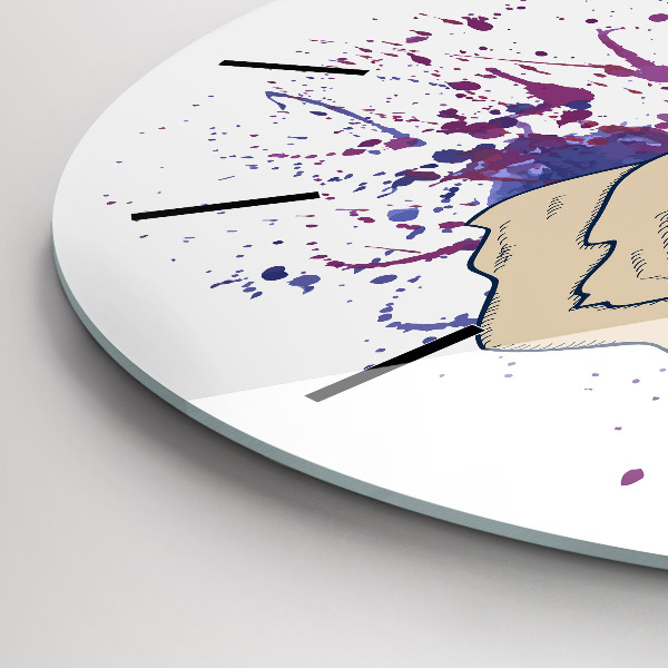 Kerek fali üvegóra Szarvas vektoros illusztráció